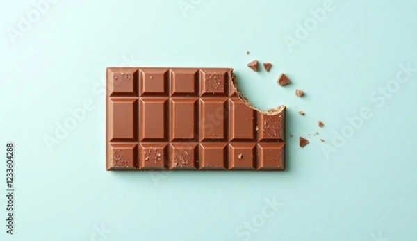 Obraz chocolate bar with nuts isolated