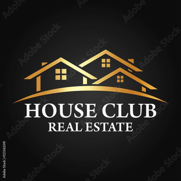 Obraz Real Estate, Building and Construction Logo Vector Design