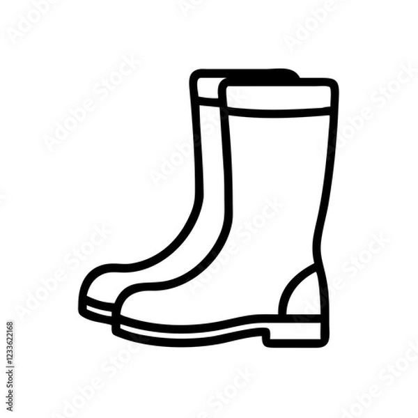 Fototapeta boots icon design