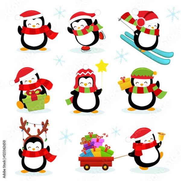 Obraz Cute Penguin Set