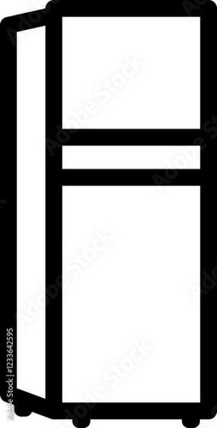 Obraz refrigerator vector outline