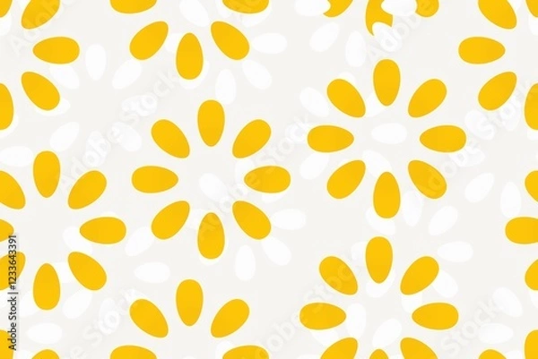 Obraz seamless pattern with yellow flowers