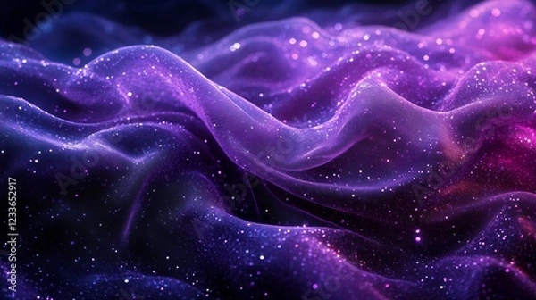 Obraz Glittering Purple Fabric Texture  Shimmering  Sparkling  Abstract Background