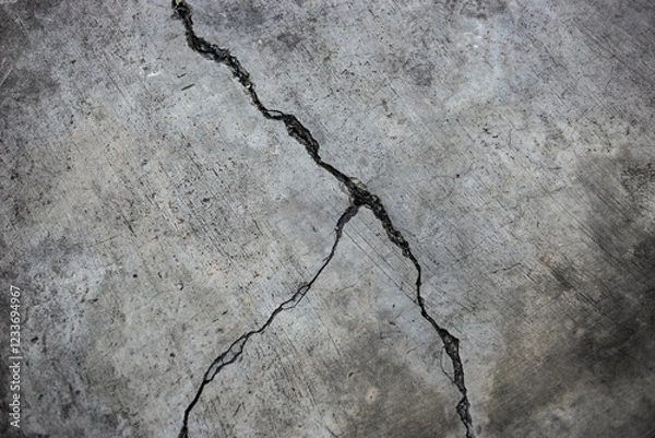 Obraz cracked concrete wall texture 