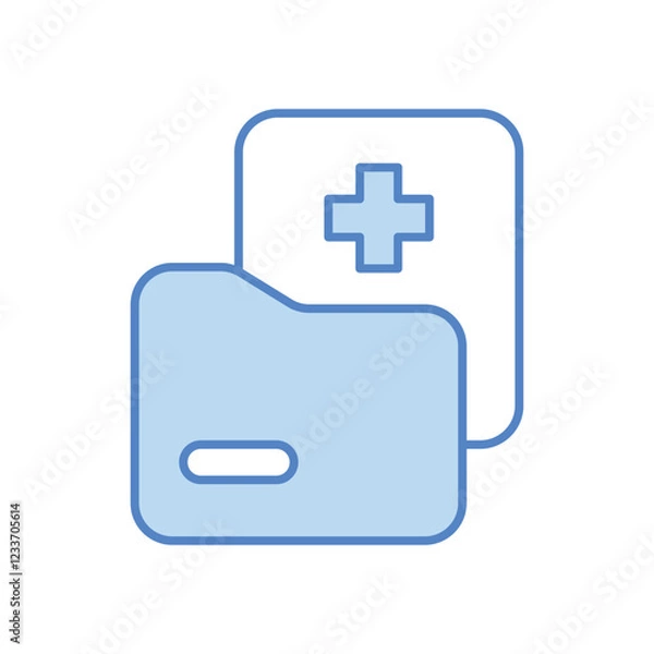 Obraz Medical Folder icon design stock illustration