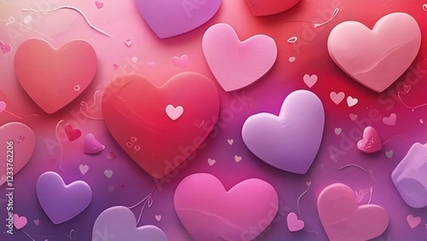 Fototapeta pattern with hearts