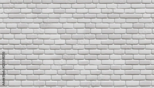 Fototapeta Elegant White Brick Wall Pattern Timeless Texture for Interior Design, Fashion and Graphics, Offering a Versatile Backdrop with Seamless Repeat.