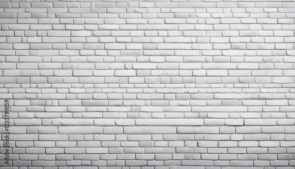 Fototapeta Textured White Brick Wall Timeless Elegance and Simplicity in a Striking Background, Perfect for Modern Interior Design or HighQuality Wallpaper.