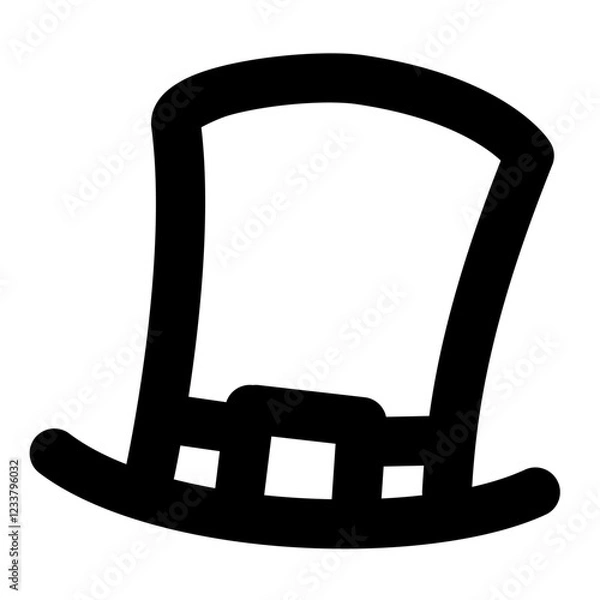 Fototapeta Leprechaun hat icon, simple Leprechaun hat outline icon