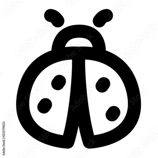 Fototapeta ladybug icon, simple ladybug outline icon