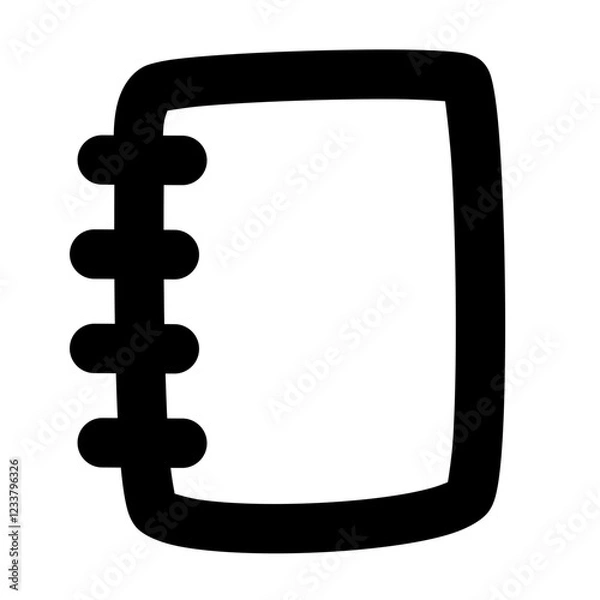 Obraz notebook icon, simple notebook outline icon