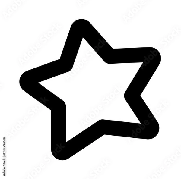 Obraz Star icon, simple Star outline icon