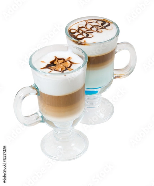 Obraz late coffee isolated