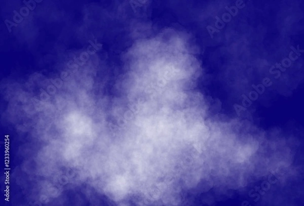 Fototapeta Abstract colorful background. Purple blue white background with smoke cloud copy space for design. Web banner.