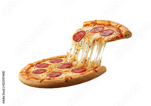 Fototapeta Pizza PNG - Transparent Background File.

