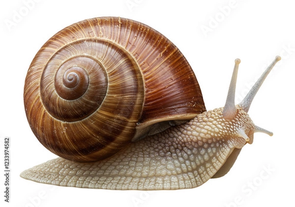 Obraz Snail PNG - Transparent Background File.