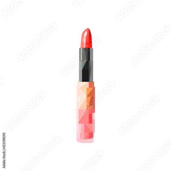 Obraz lipstick low poly polygon geomatric