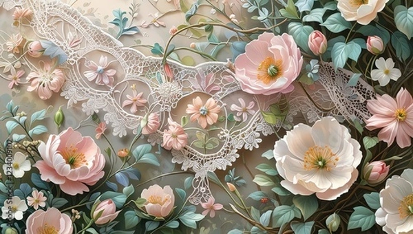 Obraz  Botanical Lace