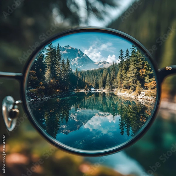 Fototapeta Tranquil Mountain Reflection