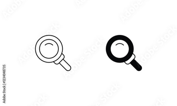 Obraz Search icons set vector stock illustration