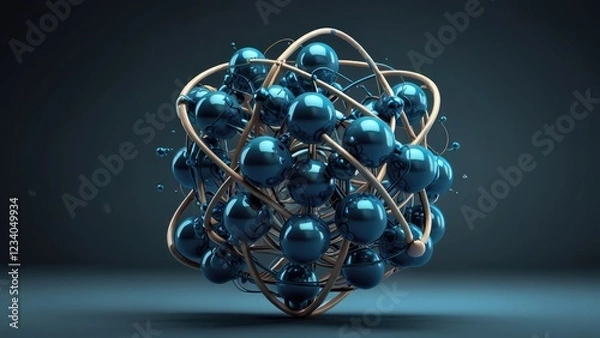 Obraz 3d render of a sphere