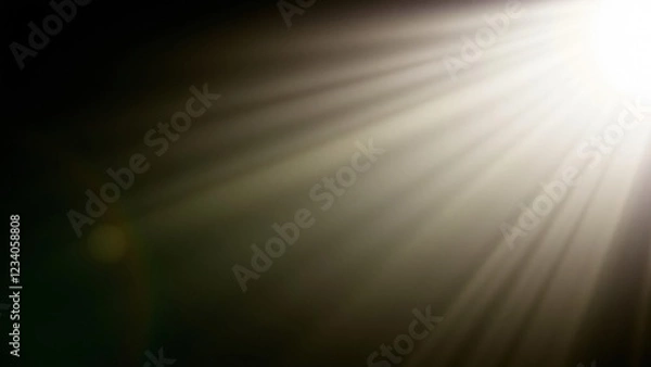Fototapeta Golden Light Rays Background - Abstract Sunbeams Texture