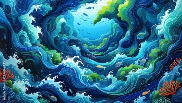 Fototapeta Oceanic Currents