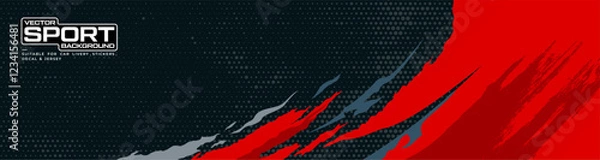Fototapeta car livery graphic vector. abstract grunge background design for vehicle vinyl wrap and car branding
