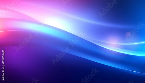 Fototapeta A futuristic and sleek background with smooth, colorful gradients and subtle glowing effects