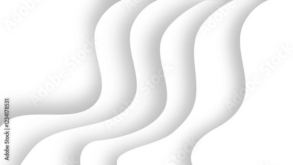 Fototapeta abstract white background Papercut