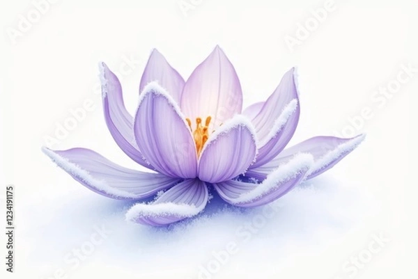 Fototapeta watercolor vector drawing of flowers