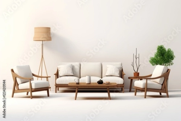 Fototapeta Furniture chair table room.