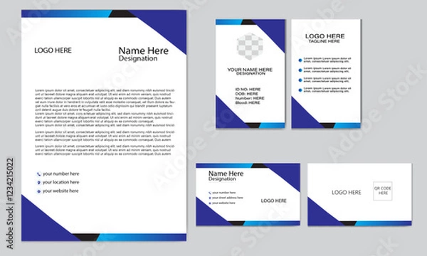 Fototapeta Simple style and modern Brand Guidelines, Brand identity Template.