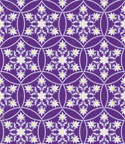 Fototapeta Arabesque. Pattern in Moorish style. Arab seamless texture. Element of design. Islamic  background. Oriental ornament