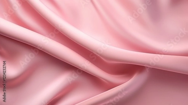 Fototapeta Soft Pink Fabric Texture Background Ideal for Design Projects, Textiles, and Creative Uses with Elegant and Smooth Appearance