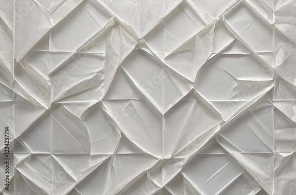 Obraz Elegant textured fabric with geometric pleats adds refinement to any design or decor