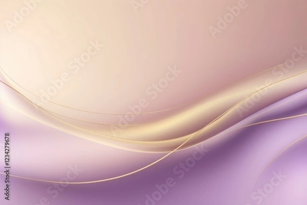 Fototapeta Abstract gold and purple wave background