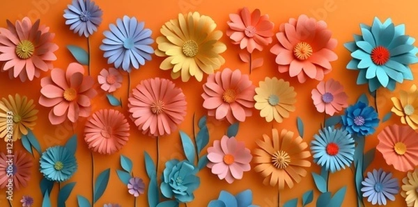 Fototapeta spring flower background