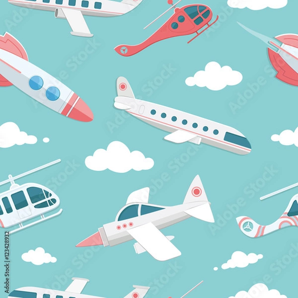 Obraz Planes, helicopters, fighter aircraft, rocket. transportation. C