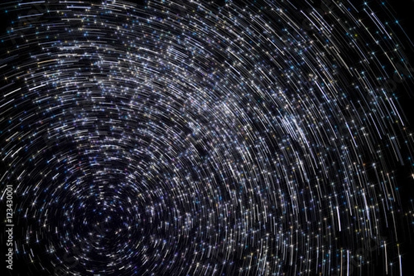 Obraz star tracks sky space background
