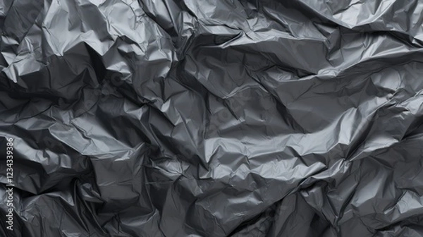 Fototapeta Crumpled Plastic Texture with Seamless Surface Ideal for Background, Patterns and Design Projects in Various Creative Applications