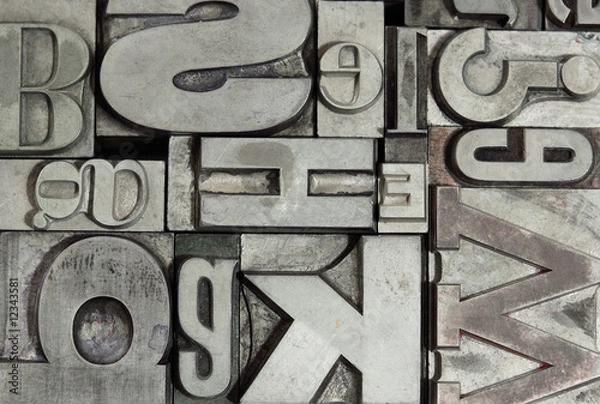 Obraz Bleilettern