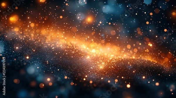 Fototapeta Cosmic Sparkle: A Celestial Abstract