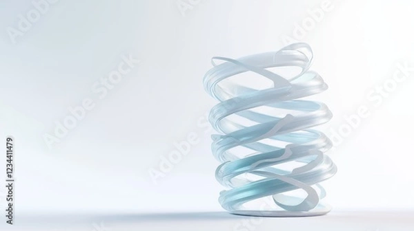 Fototapeta A metal coil spring intended for mechanical use