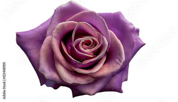 Fototapeta ピンクの薔薇　白背景　背景透過可能