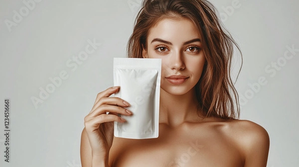 Obraz Girl with product mockup