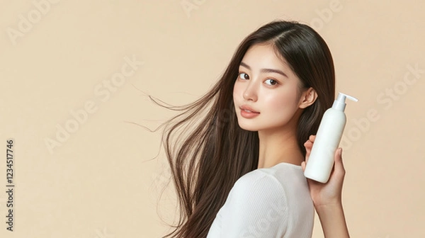 Obraz Girl with product mockup