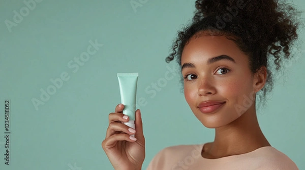 Obraz Girl with product mockup