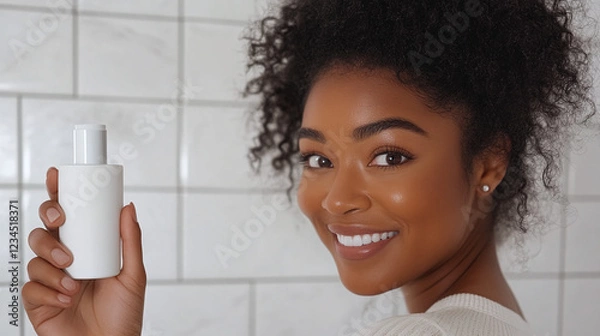 Obraz Girl with product mockup