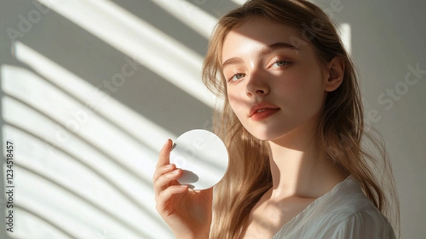 Obraz Girl with product mockup